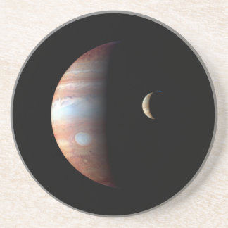 Posavasos Júpiter Planeta Gigante Gaseoso y Io Luna Galilean