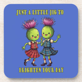 Posavasos Just A Little Jig To Brighten Folded Holiday Card