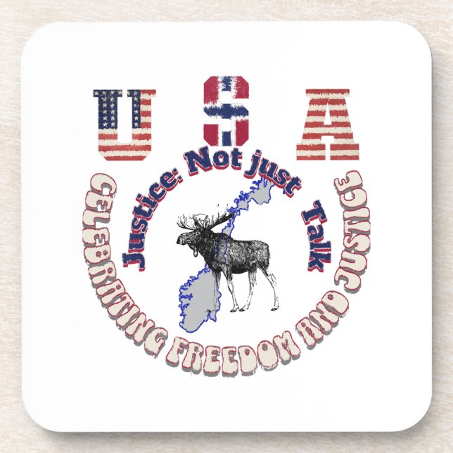 Posavasos Justicia no sólo hablar (Frente)