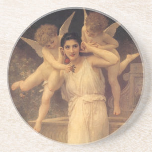 Posavasos Juventud por Bouguereau, Retrato de Ángeles Victor