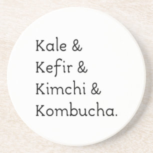 Posavasos Kale Kefir Kimchi Kombucha