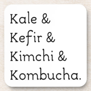 Posavasos Kale Kefir Kimchi Kombucha