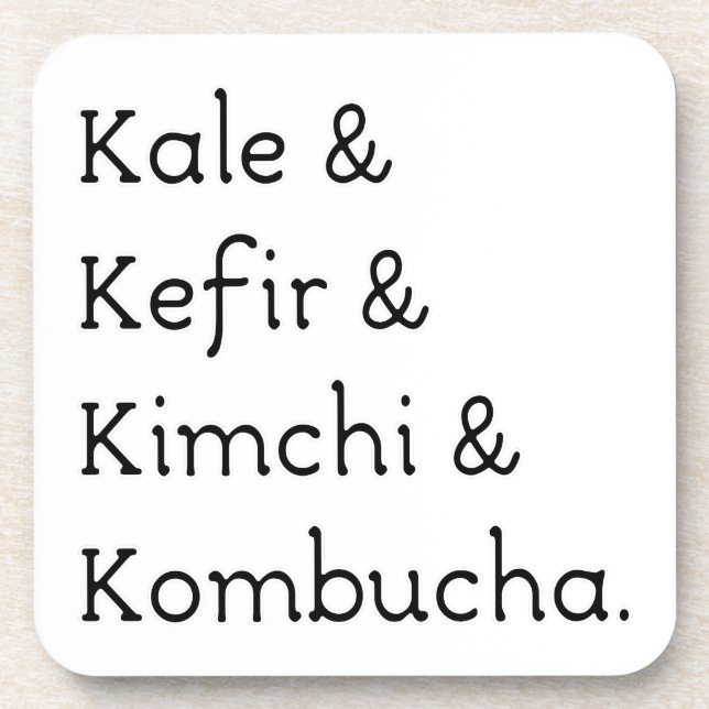 Posavasos Kale Kefir Kimchi Kombucha (Frente)