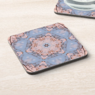 Posavasos Kaleidoscope azul y rosa helado