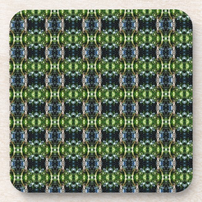 Posavasos Kaleidoscope Grün (Frente)