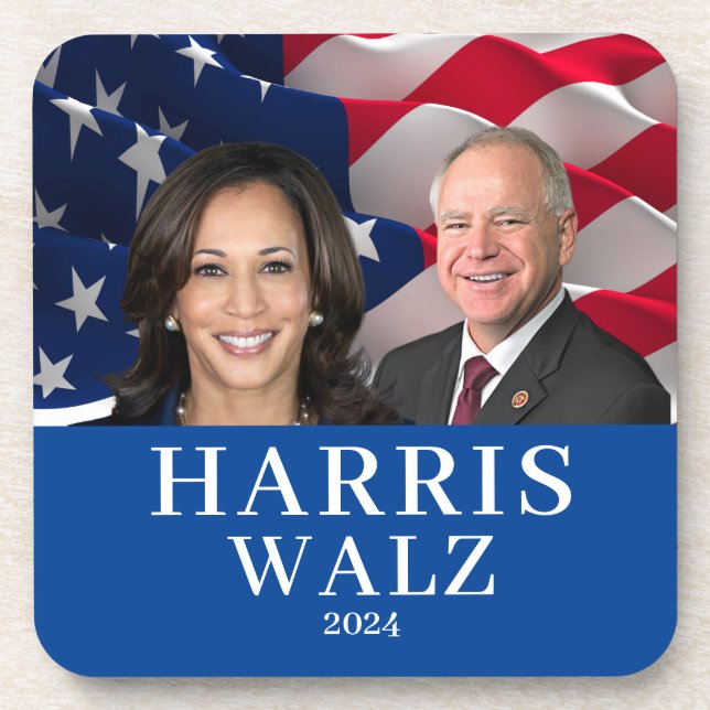 Posavasos Kamala Harris Y Tim Walz 2024 (Frente)