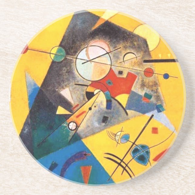 Posavasos Kandinsky Armonía silenciosa Resumen Arte (Frente)