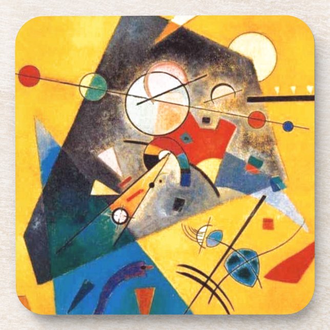 Posavasos Kandinsky Armonía silenciosa Resumen Arte (Frente)