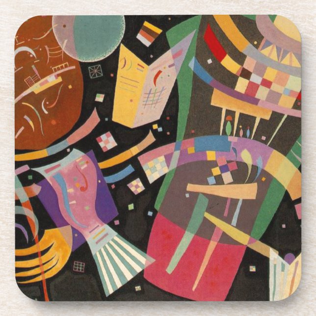 Posavasos Kandinsky Composition X Resumen Material gráfico (Frente)