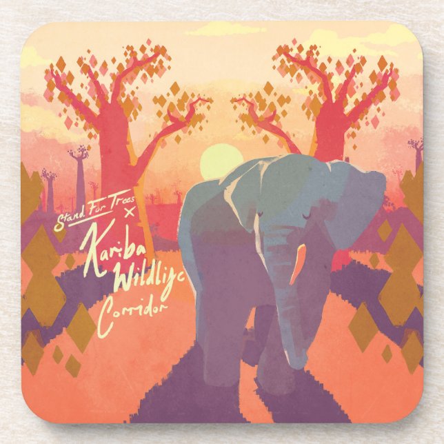 Posavasos Kariba Wildlife Corridor Bebida Coaster (Frente)