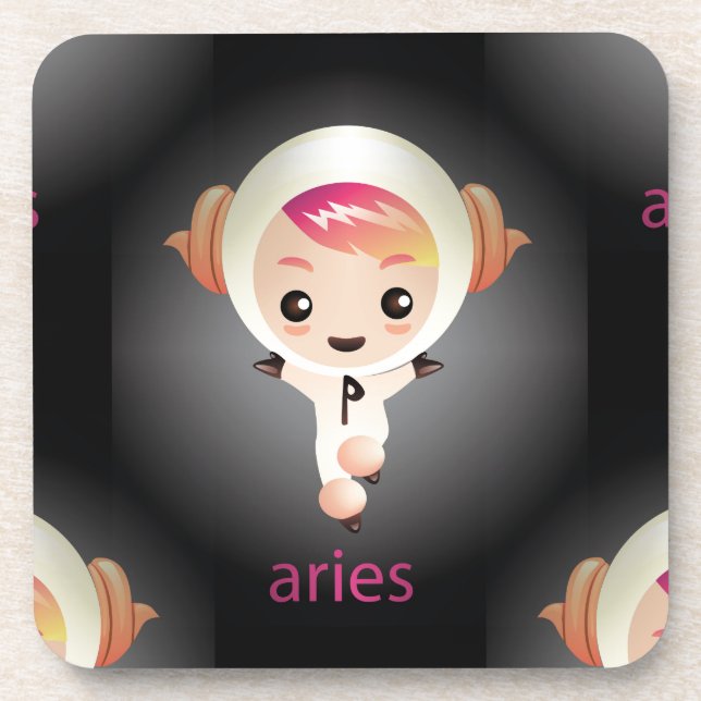 Posavasos kawaii aries (Frente)