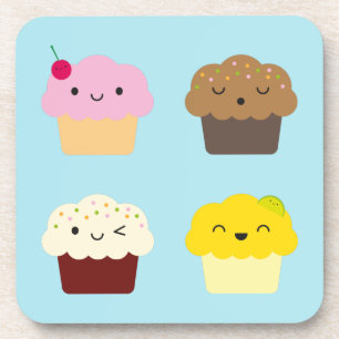 Posavasos Kawaii Cupcakes