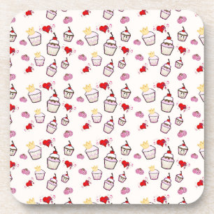 Posavasos Kawaii Cupcakes Pattern accessories