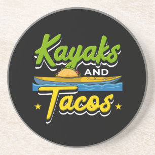 Posavasos Kayak - Kayaks y Tacos Funny Kayak