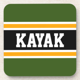 Posavasos KAYAK Sporty Bold 70 Rayas verdes amarillas negras