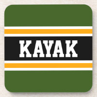 KAYAK Sporty Bold 70s Verde Naranja Negro Rayas