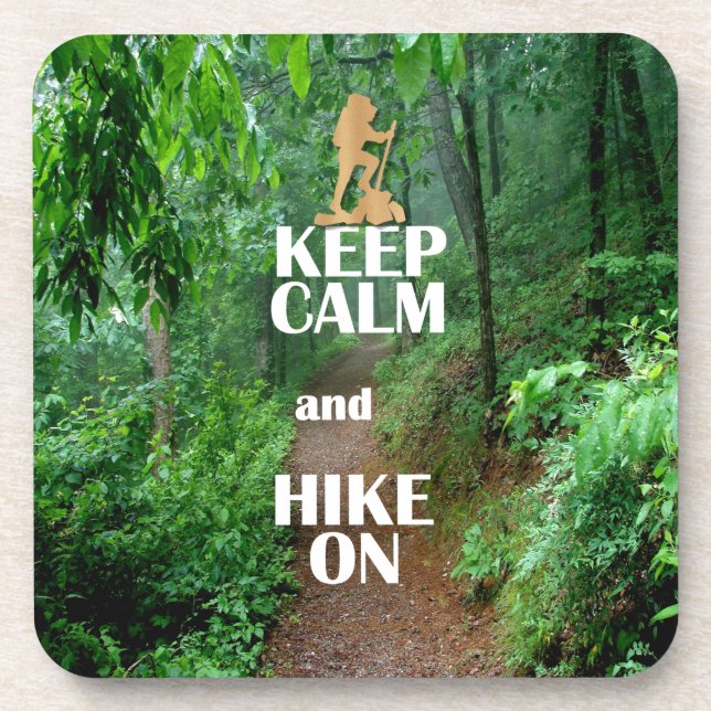 Posavasos Keep Calm and Hike On (Frente)