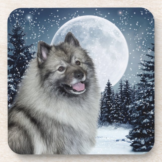 Posavasos Keeshond Coasters (Frente)