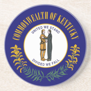 Posavasos Kentucky: Bandera del estado estadounidense de la