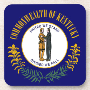 Posavasos Kentucky: Bandera estatal de la Commonwealth de Bl