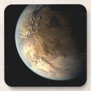 Posavasos Kepler-186f Orbitando Una Estrella Distante.