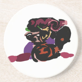 Posavasos king Charles spaniel and roses sweet 