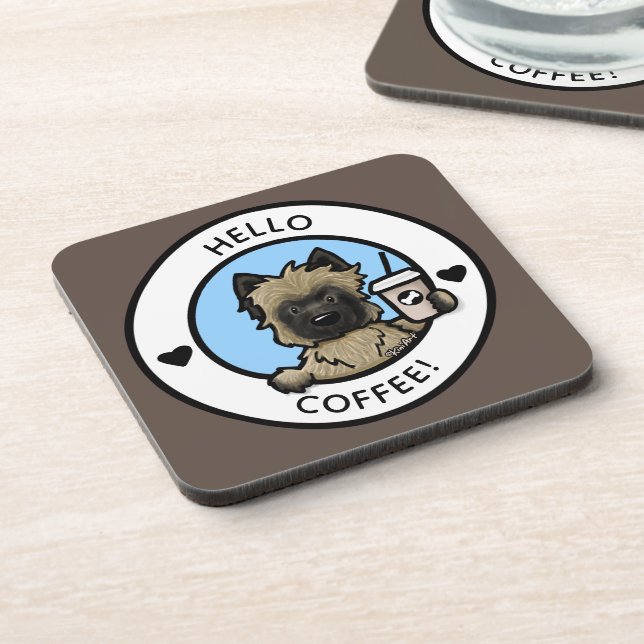 Posavasos KiniArt Cairn Café Lover Atractiva montaña de plás (Lado Izquierdo)