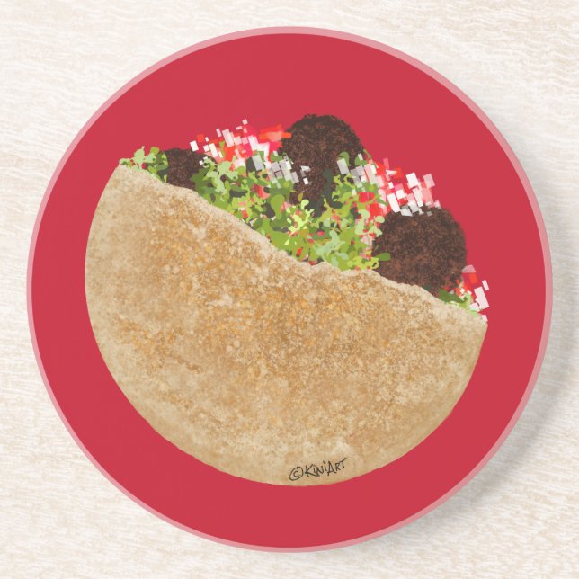 Posavasos KiniArt Falafel Sandwich (Frente)