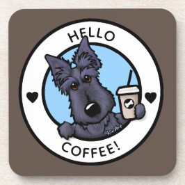 Posavasos KiniArt Scottie Amante del Café Revestimiento de p