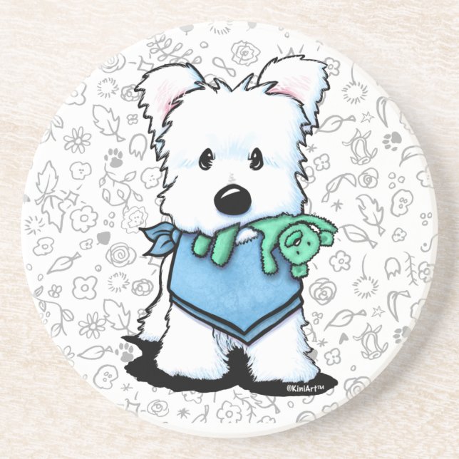 Posavasos KiniArt Westie Terrier (Frente)
