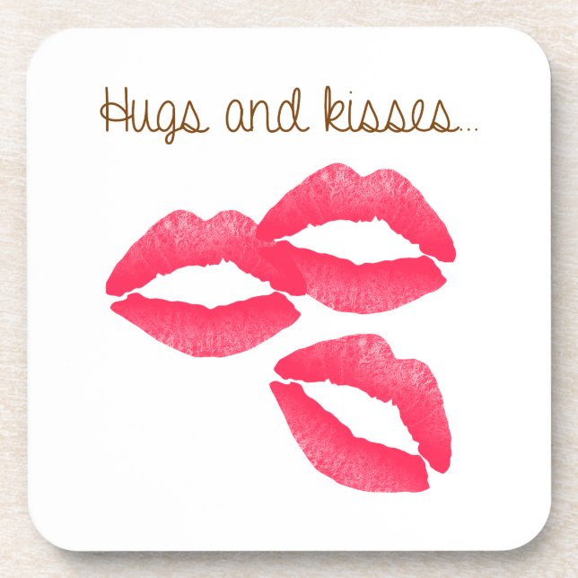 Posavasos kiss-979167 HUGS and KISSES LIPS KISS FLIRTING FRI (Frente)