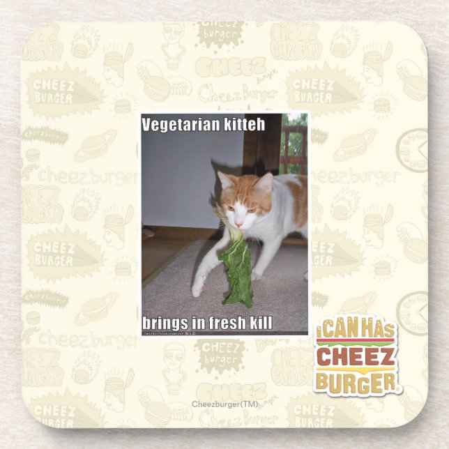 Posavasos Kitteh vegetariano (Frente)