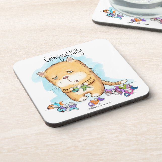 Posavasos Kitty Catnipped (Lado Izquierdo)