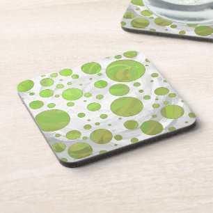 Posavasos Kiwi Bash Green Polka Dot