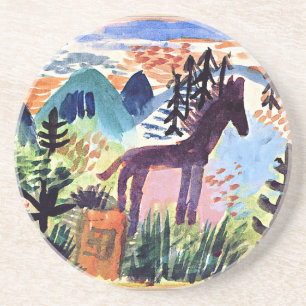 Posavasos Klee - El caballo, la famosa pintura