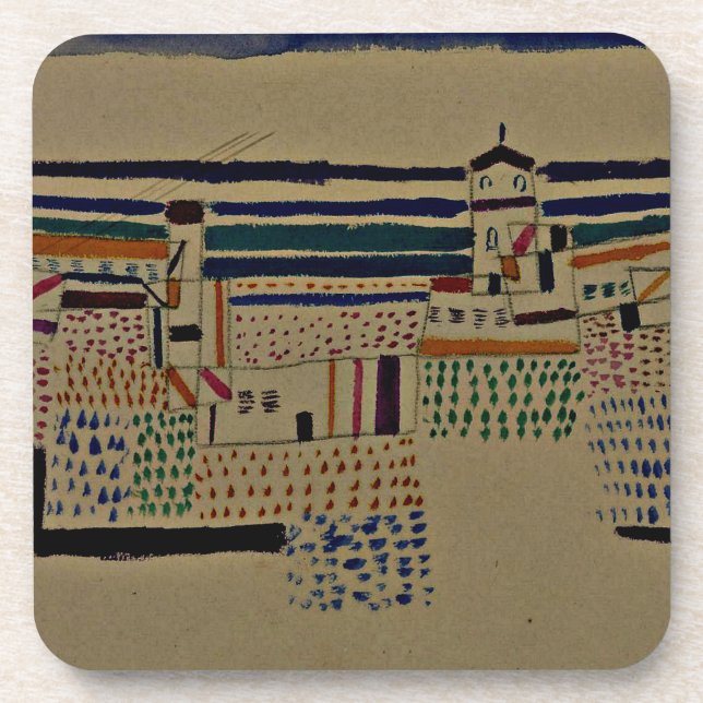 Posavasos Klee - Resort costero al sur de Francia (Frente)