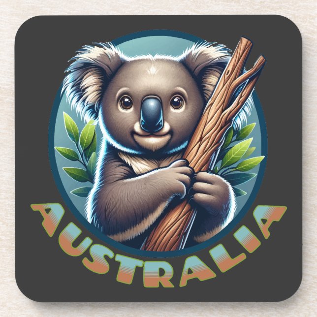 Posavasos Koala australiano (Frente)