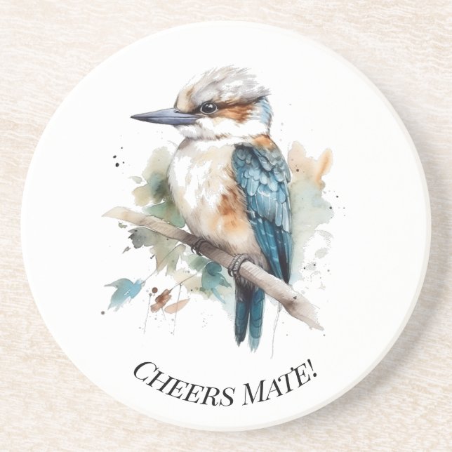 Posavasos Kookaburra True Blue, personalizado (Frente)