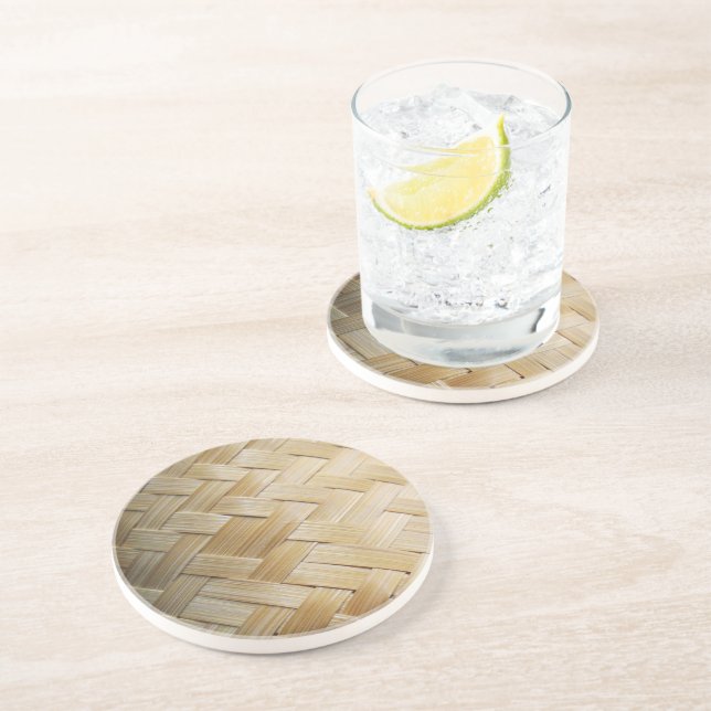 Posavasos Kratip Thai Lao Isan Cesta de Arroz de Bamboo (Lado)