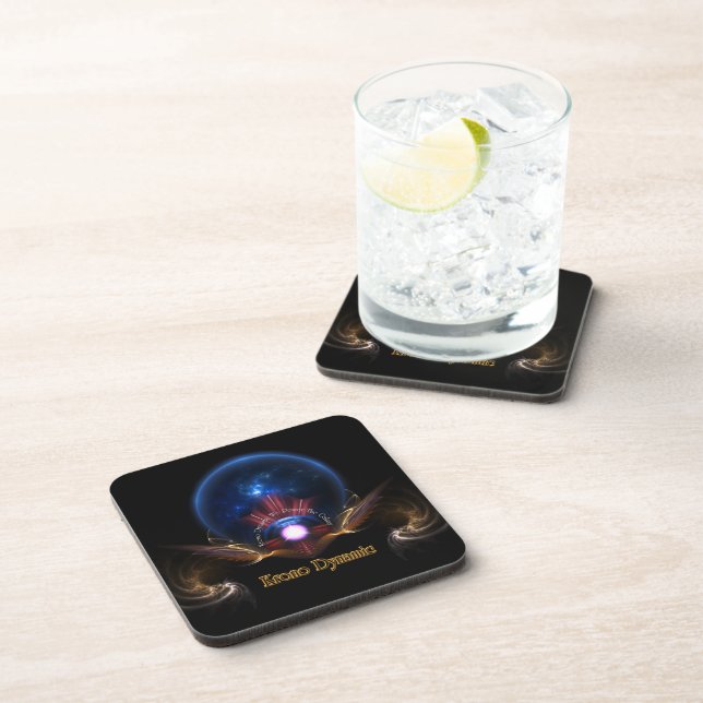 Posavasos Krono Dynamic Fractal Art Coaster Set (Lado Derecho)