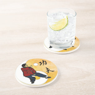 Posavasos Kung Fu Sandstone Coaster