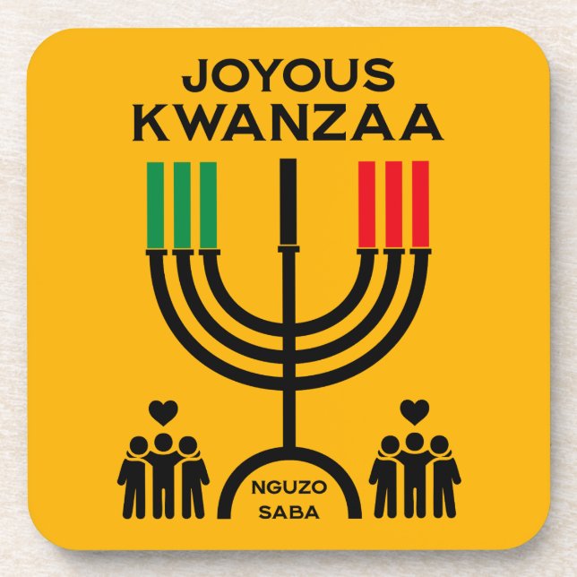 Posavasos Kwanzaa Alegre (Frente)