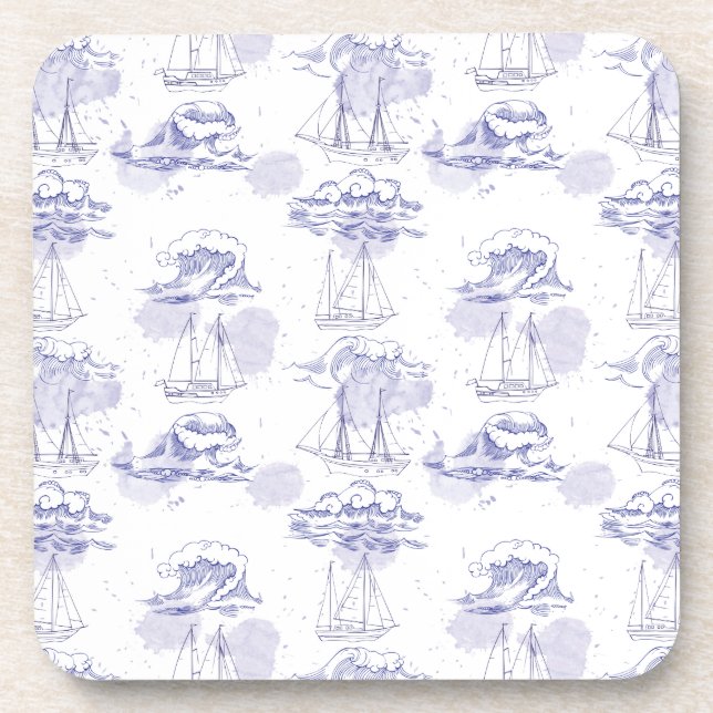 Posavasos La acuarela agita y envía el modelo (Frente)