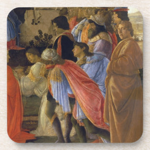 Posavasos La adoración de unos de los reyes magos, detalle