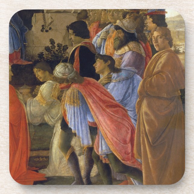 Posavasos La adoración de unos de los reyes magos, detalle (Frente)
