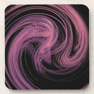 Posavasos La aerolínea rosa y morada se balancea en negro