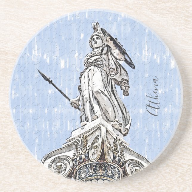 Posavasos La antigua estatua clásica de Atenas - Mito griego (Frente)