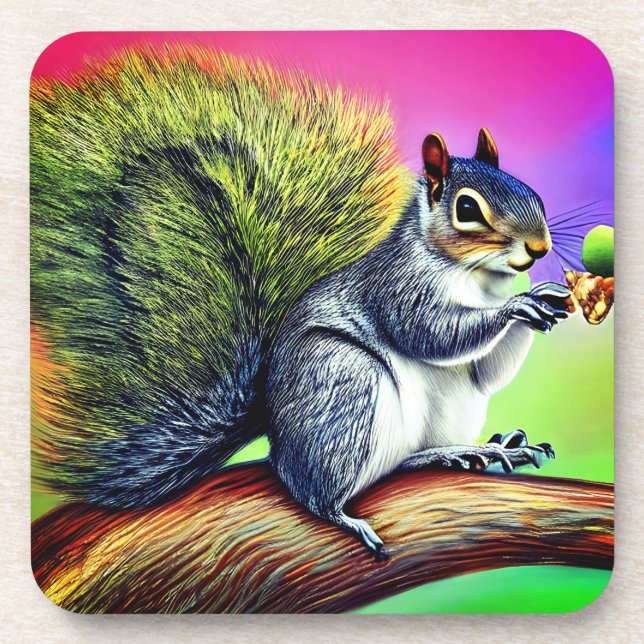 Posavasos La ardilla de la rama (Frente)