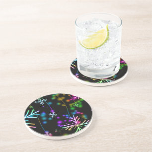 Posavasos La atmósfera festiva y animada de Navidad de Slipp