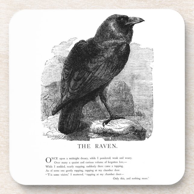 Posavasos La avenida de Edgar Allen Poe (Frente)